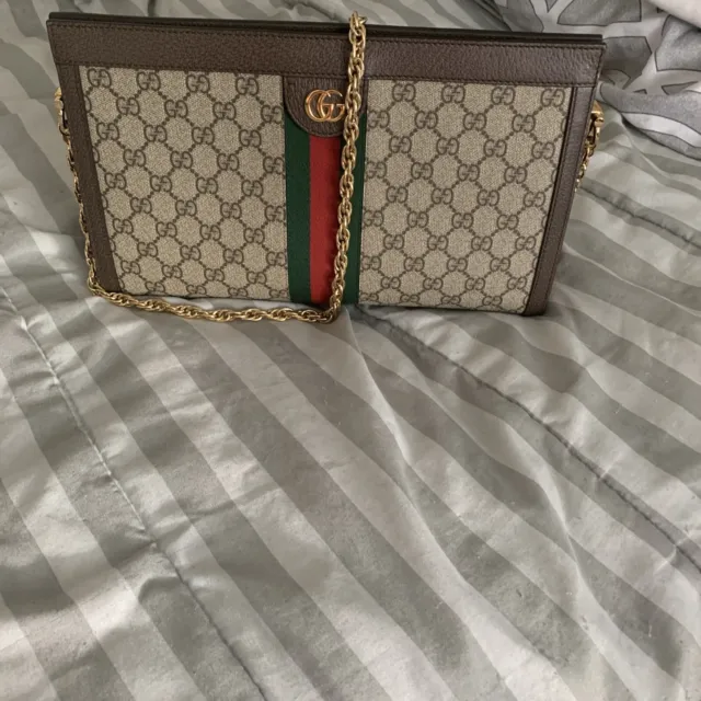 100% Authentic Gucci GG Ophidia Large Shoulder Bag and Clutch Bag