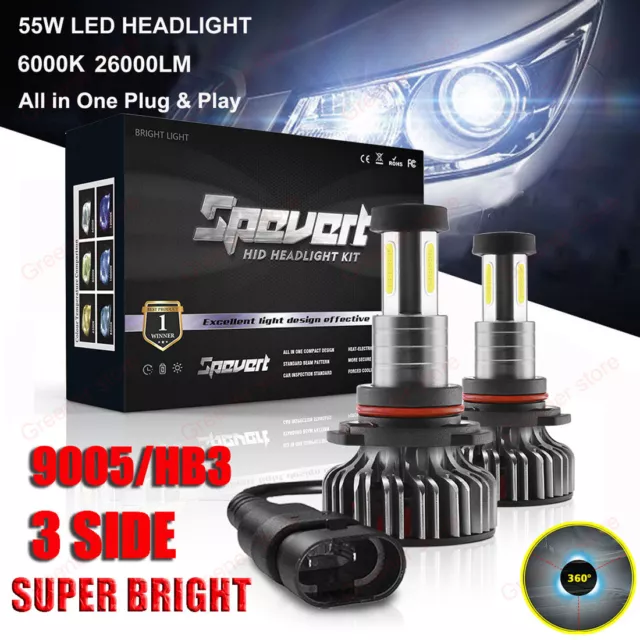 360° 110W 9005 HB3 30000LM Voiture LED Ampoules Phare Feux Lampe Kit Xénon 6000K