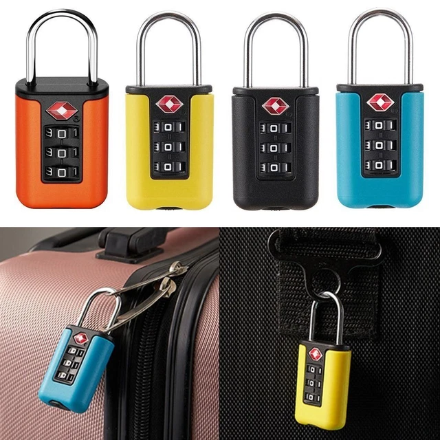 LOCK LUGGAGE PASSWORD Lock TSA Customs Code Lock Contrast Color Padlock