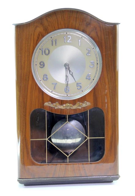 Antico Orologio a Pendolo Vintage Orologio da Tavolo 55 cm Legno Made in France