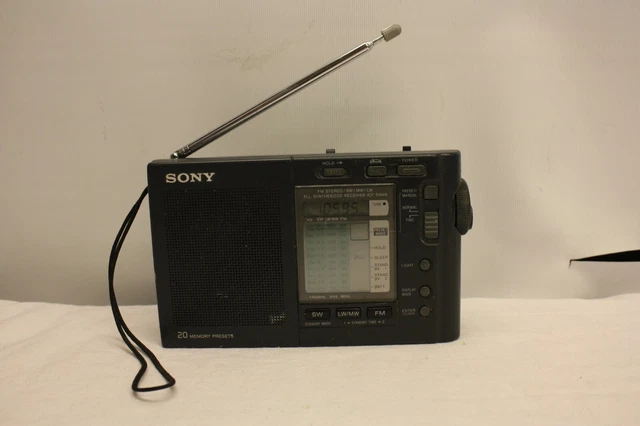 Sony ICF-SW40 Fm Lw Mw Sw Monde Bande Poche Ondes Courtes Radio Ppl Récepteur