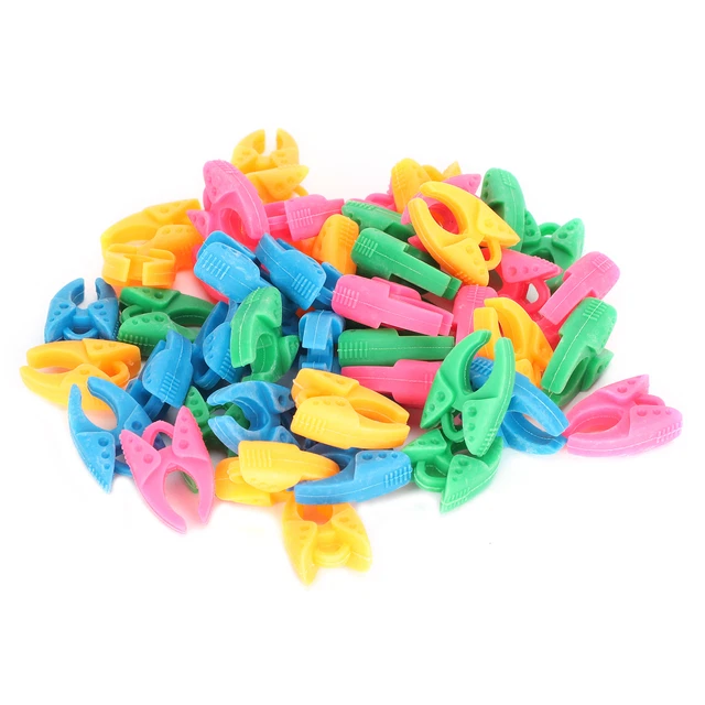 48Pcs Clamp Thread Saver Organisieren Silikon Spule Clip Spule Nähen Zubehör