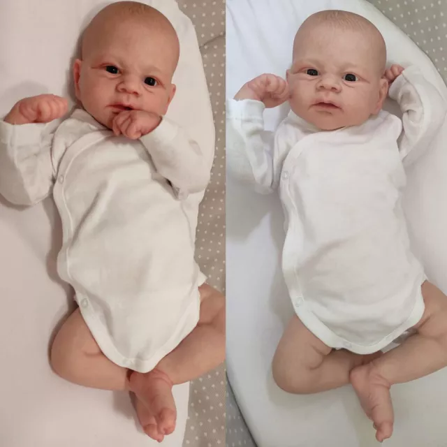 Reborn Baby Dolls 18inch Silicone Real Boy Doll Newborn Full Handmade Kids Gift