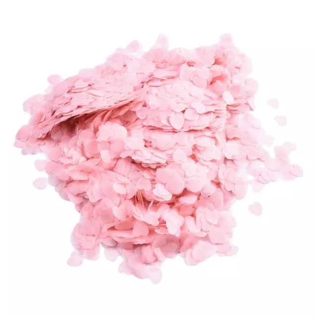 Biodegradable White Heart Confetti to Create a Romantic Atmosphere 10000pcs