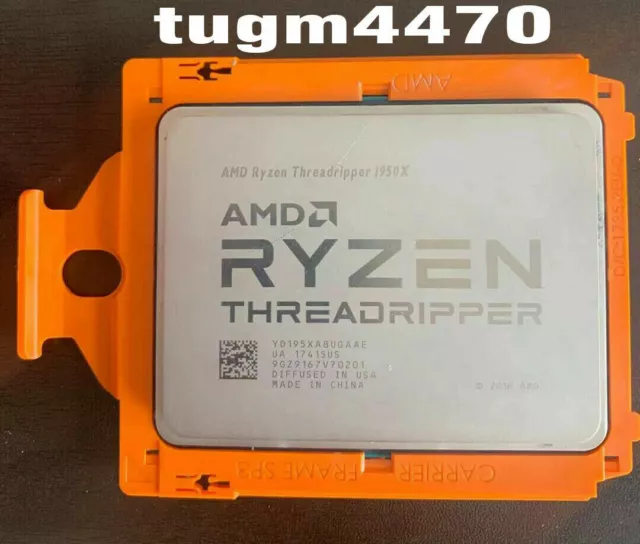 AMD Ryzen Threadripper 1950X 3.40ghz 16cores 32thr tr4 x399 180W CPU processor