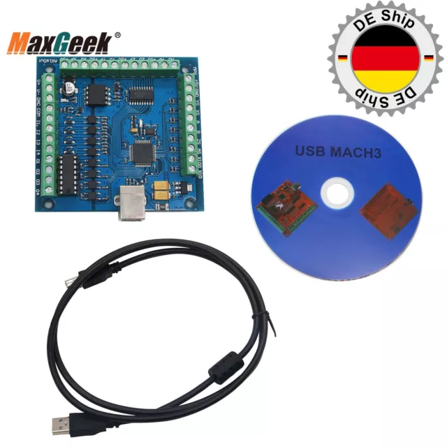 MACH3 4-Axis USB CNC Controller Card Smooth Stepper Motion Control