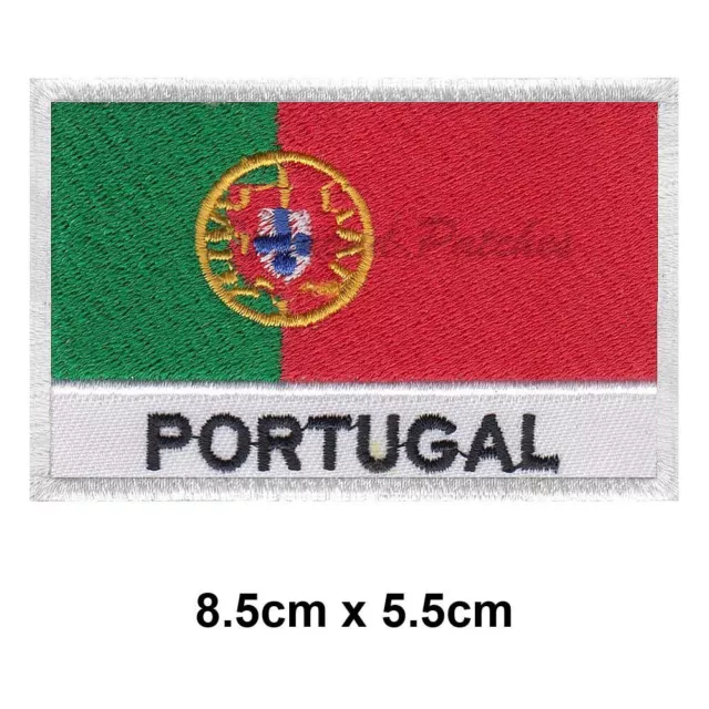 Portugal country flag embroidery patch iron sew on  badge fashion badge biker