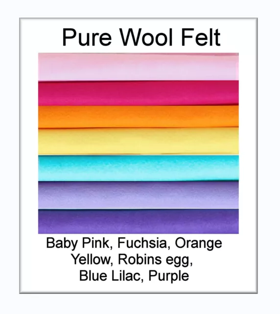 100% Merino Wool Felt, Premium Australian Felt - Non-Toxic - Australian Supplier