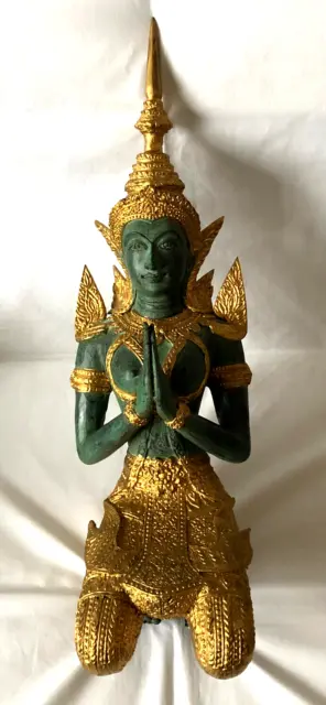 großer Tempelwächter Thailand Bronze 58 cm 5,2 Kilogramm