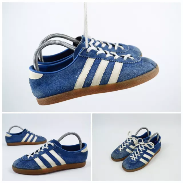 Vintage 80s Adidas Zurich Trainers Shoes Blue Size UK 7 City Series  Yugoslavia