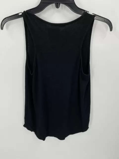 Gibson Top Womens Petite Small Black Sleeveless Pullover Blouse 2