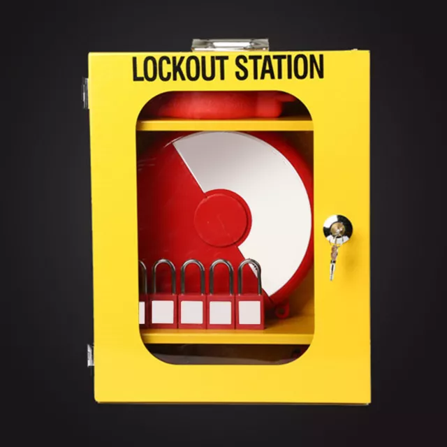 Lockout Tagout Station da parete costruzione in acciaio resistente scatola LOTO C NDE