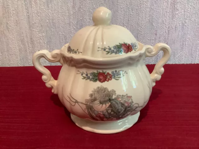 "Ancien Sucrier En Faïence Sarreguemines Obernai Alsace »