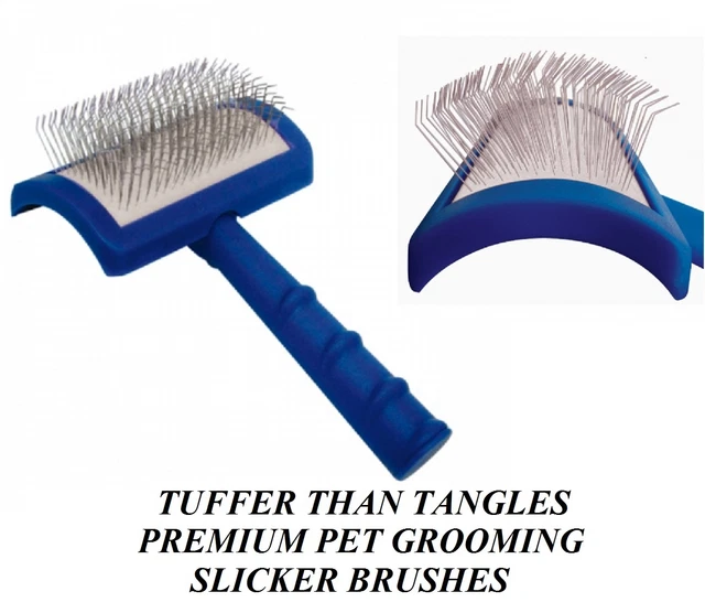 SHOW TECH Tuffer Than Tangles #21 SLICKER BRUSH*MEDIUM REGULAR PIN Pet Dog Cat
