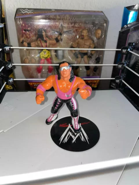 WWE WWF Figuren Bret The Hitman Hart Series 8 Hasbro Figur Wrestling RARE Selten