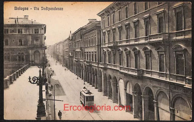 ae1986 - CARTOLINA  D'EPOCA - Bologna Città - Via Indipendenza