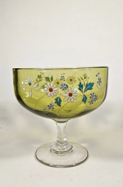Coupe En Verre émaillé Début XXème