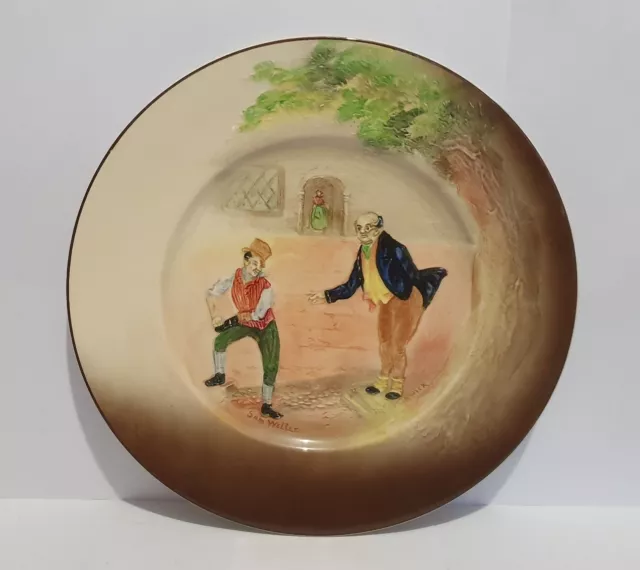 Royal Doulton Series Ware  " Dickens-Sam Weller & Mr Pickwick " Display Plate