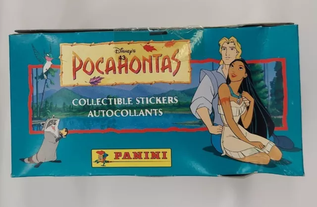 Disney Pocahontas Panini Sticker 100 Pack Box New Sealed (600) Stickers 2