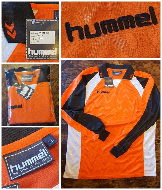 MAGLIA PORTIERE CALCIO calciatori HUMMEL arancione bianco nero VINTAGE tg XL EUR 45 00 PicClick IT