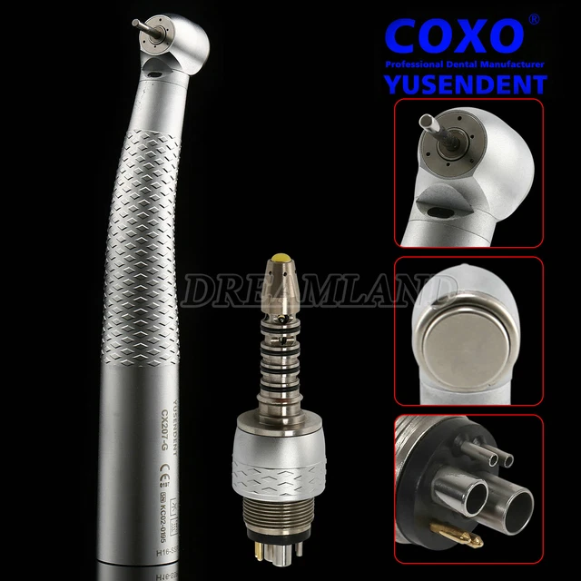 For Sirona R/F Dental Fiber Optic LED High Speed Handpiece +6-Hole Quick Coupler