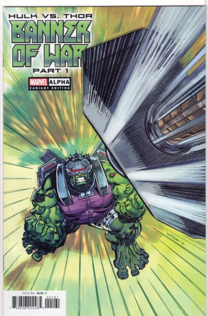 Hulk vs Thor Banner War Alpha Eeden Variant Marvel Comics 2022 NM+