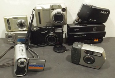 n 24-8 X FOTOCAMERE VINTAGE CASIO Agfa Sanyo Polaroid Aiptek KONV thosiba PORST 