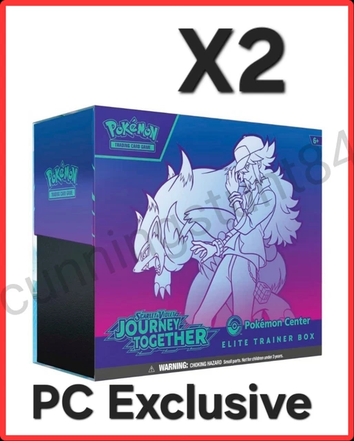2X POKEMON CENTER Journey Together Elite Trainer Box ETB PRE ORDER £312.71 PicClick UK