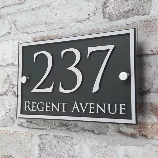 Customized Sign Acrylic House Number Street Name High Quality Vinyl Sticker