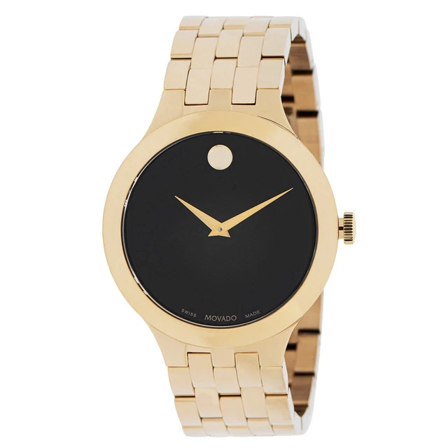 Movado 0607417 Men's Veturi Black Dial Quartz Watch