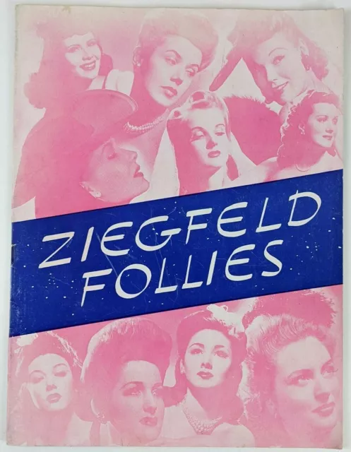 1943 Ziegfeld Follies Souvenir Program Milton Berle Massey Ayers Ryan Shubert