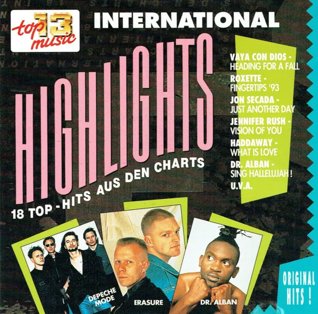 (CD) Highlights - 18 Top-Hits Aus Den Charts - Smokie, Depeche Mode, Erasure