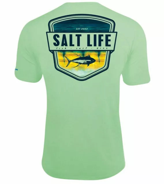 MENS SALT LIFE Electric Skinz SLX UVapor Performance T-Shirt