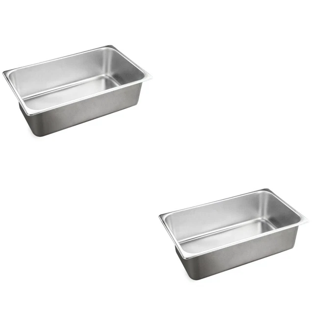 2 piezas Soporte Mantequilla Acero Inoxidable 32,5*17,6*10 cm Engrosado Cuadrado