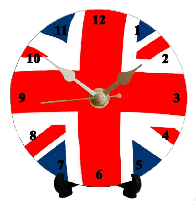 Orologio Union Flag - KIT OROLOGIO FAI DA TE 12 cm di una Union Jack, può essere orologio da parete o da scrivania