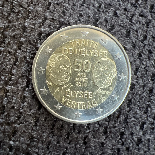 2 Euro Elysee Vertrag Fehlpragung