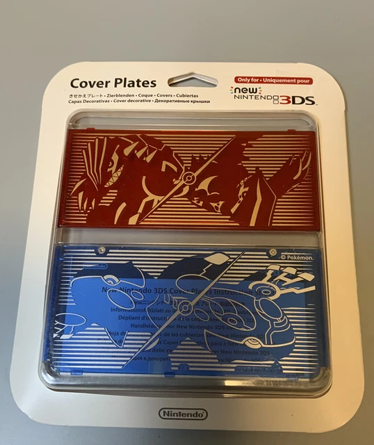 POKEMON NINTENDO 3DS Kisekae Cover Plates Ruby Sapphire Groudon Kyogre