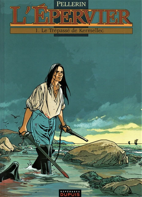 BD L'Epervier de Pellerin E.O. 1994 avec dessin et dedicace