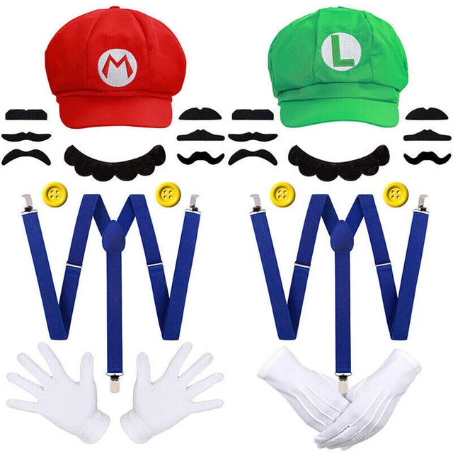 Wholesale Super Mario Bros Polyester Hat Cap Fancy Dress Costume Custom Party Ha