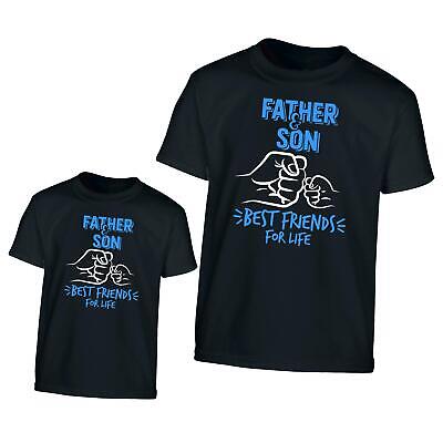 Father and Son Matching T-Shirt Friends for Life Family Present Fathers Day Gift