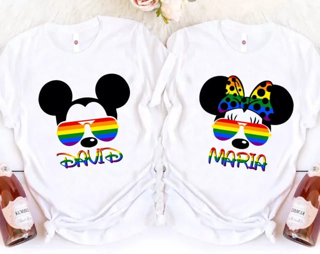 Camisa LGBT Pride Disney Pareja Mickey y Minnie Mouse unisex niño adulto 320111124