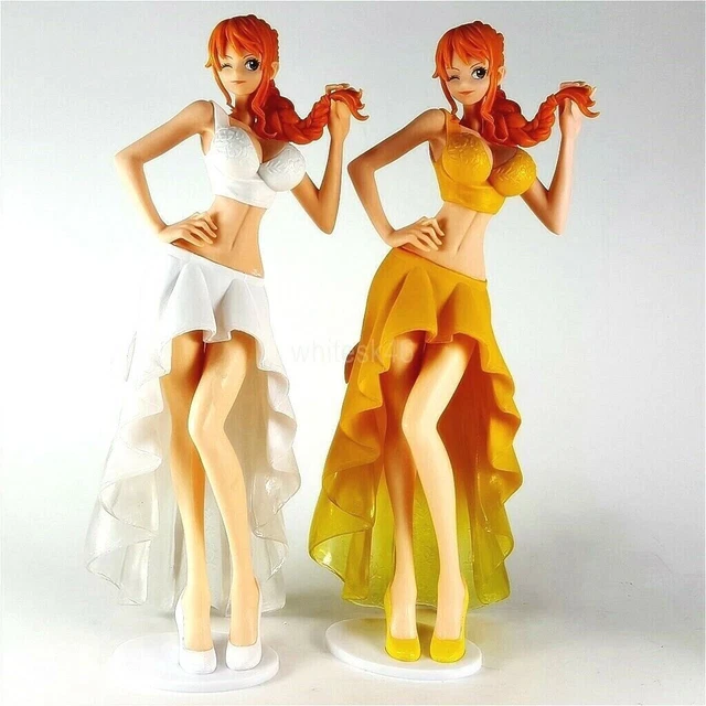 BANPRESTO ONE PIECE Nami Wedding Figure Set di 2 Lady Edge Anime Toy