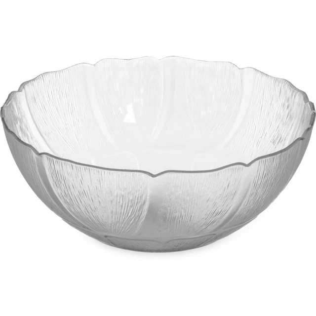 Carlisle 690907 Petal Mist 2.4 Qt. Clear Bowl