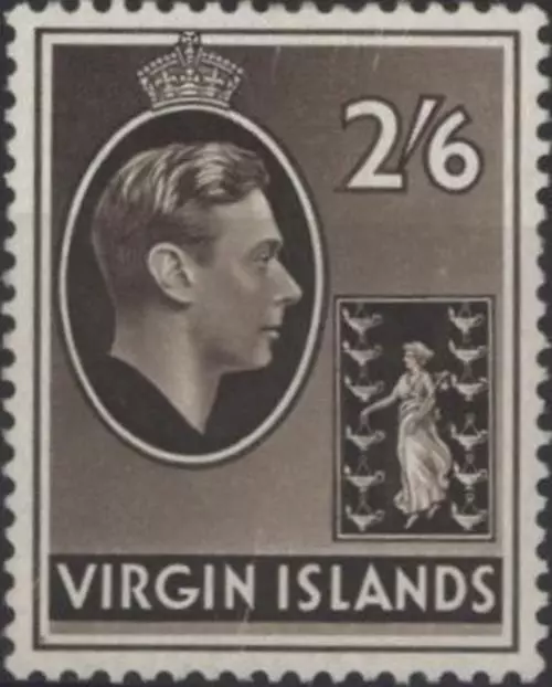 British Virgin Islands 1938 George VI 2/6, mint VLMM