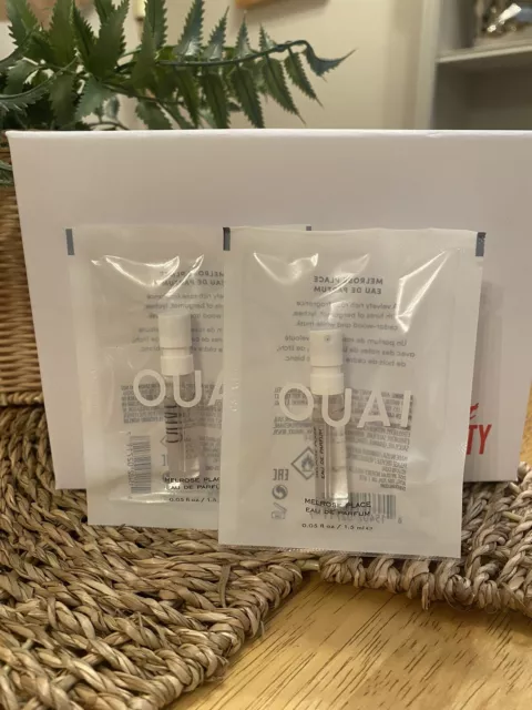 2 X OUAI - Melrose Place - EDP -  Samples - 1.5ml - NEW & Sealed