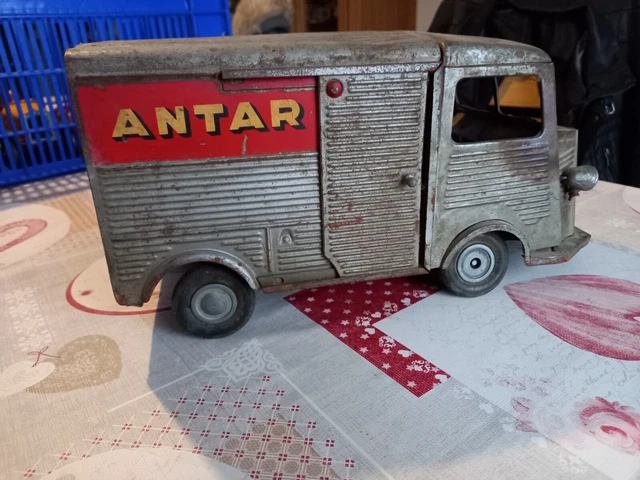 Camion Citroën JRD Avec Remorque - Jouet Ancien En Tôle Mécanique Joustra