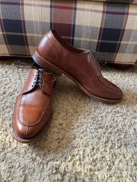 Allen Edmonds LaSalle Mens Brown Leather Dress Split Toe Oxford Shoes Sz 12 D