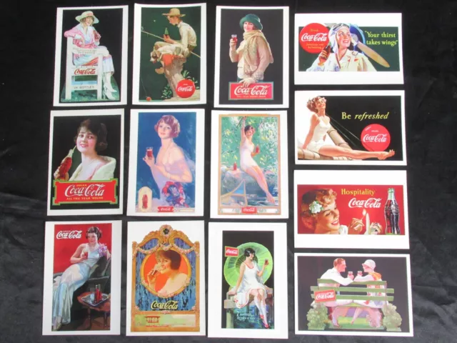 Lotto # 13 Set Cartoline Drink Coca Cola Coke Vintage 1996 Gadget Postcard Rare