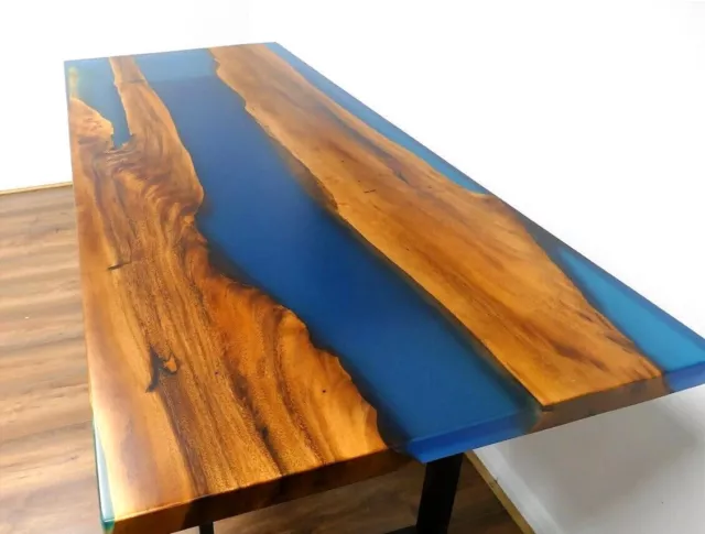 Resin Table, 170x70cm Epoxy Resin Table, River, Beach, Ocean Dining Table