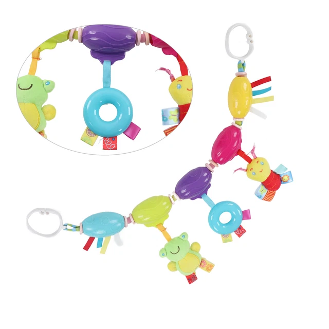 (Grenouille)Bébé Poussette Jouet Coloré Attrayant Clip Attachement Sensoriel